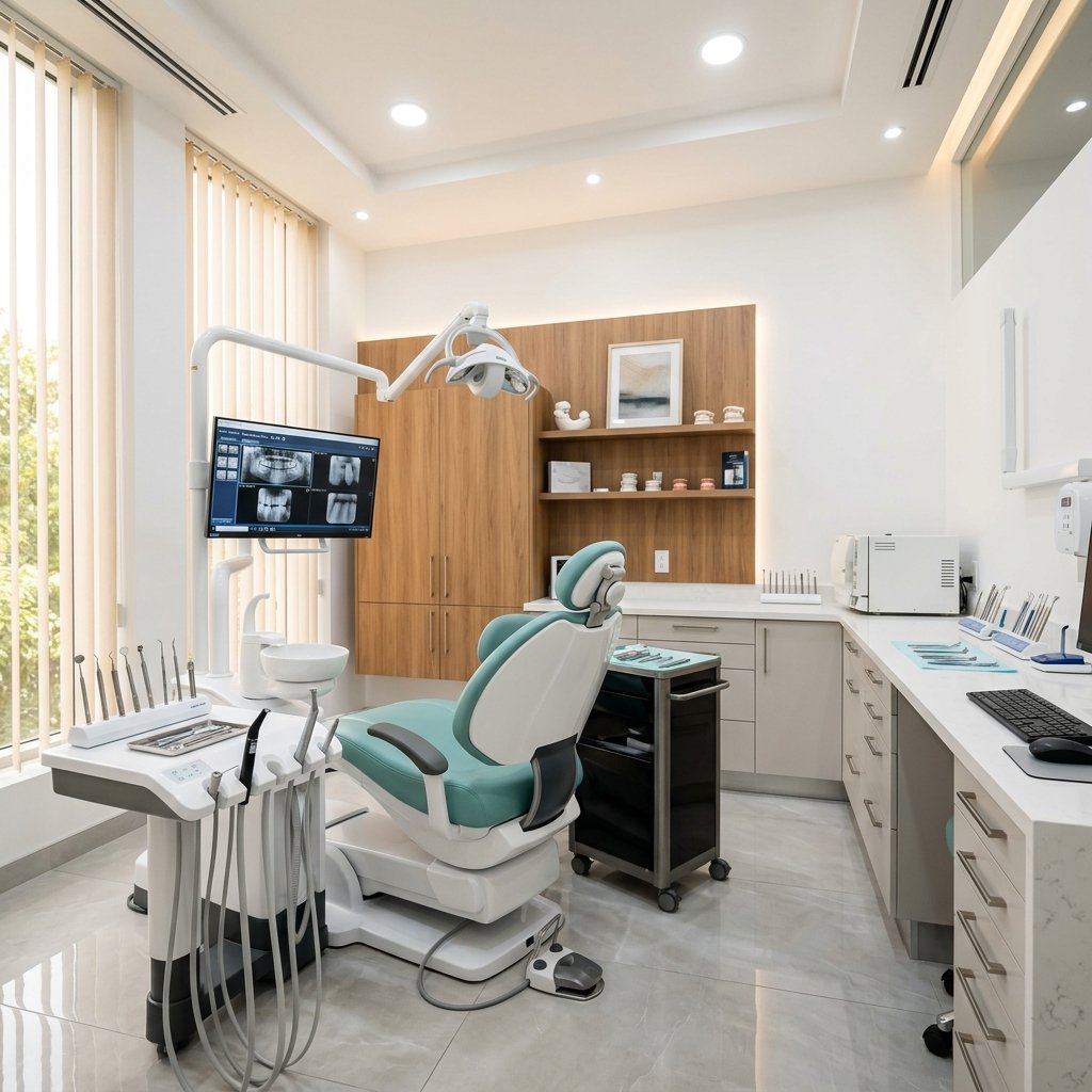 Denticaa Dental Clinic Interior — Modern dental treatment room in Wright Town, Jabalpur