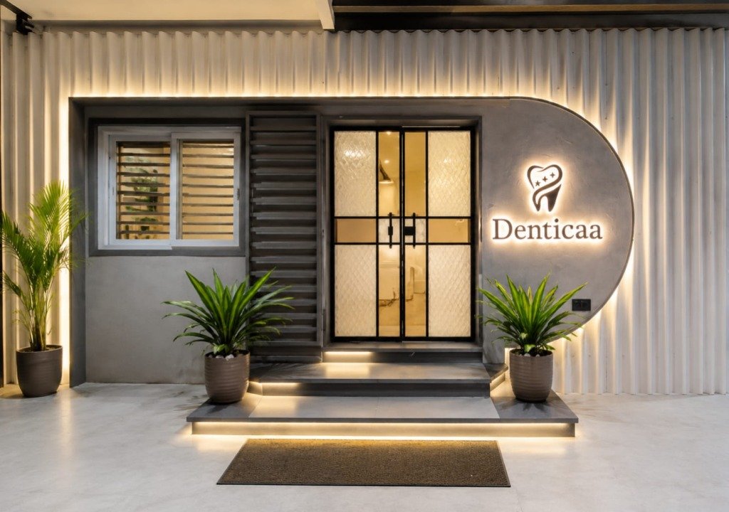 Denticaa Clinic Exterior Entrance — Wright Town, Jabalpur